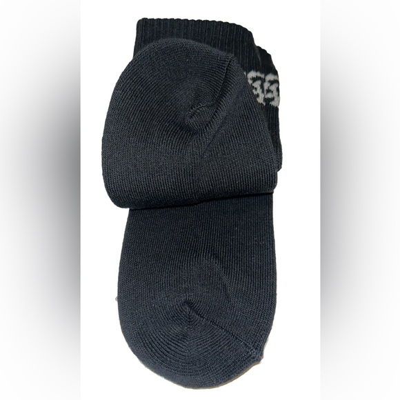 Vans Off The Wall Crew Socks 1 Pair Boys 1-6 Black w White Bat Wing & Logo Skate - Picture 9 of 11